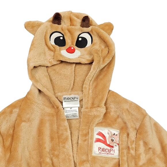 Rudolph the Red-Nosed Reindeer 3-Piece Pajama + Robe Set Size 4T - Picture 6 of 9